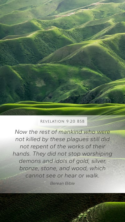 Revelation 9:20 BSB Bible Verse Image