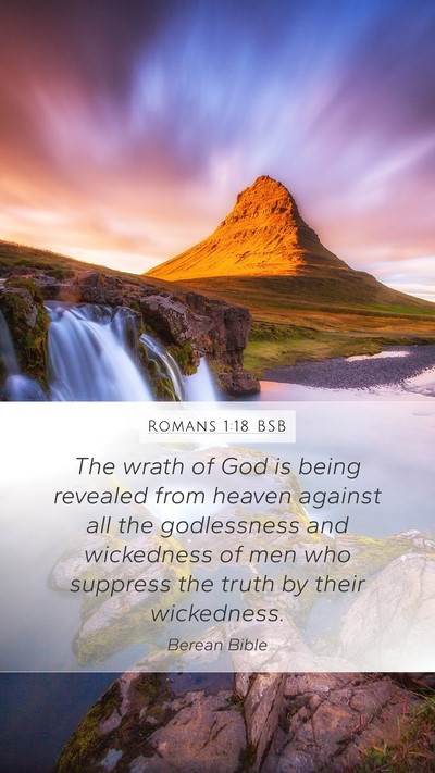 Romans 1:18 BSB Bible Verse Image