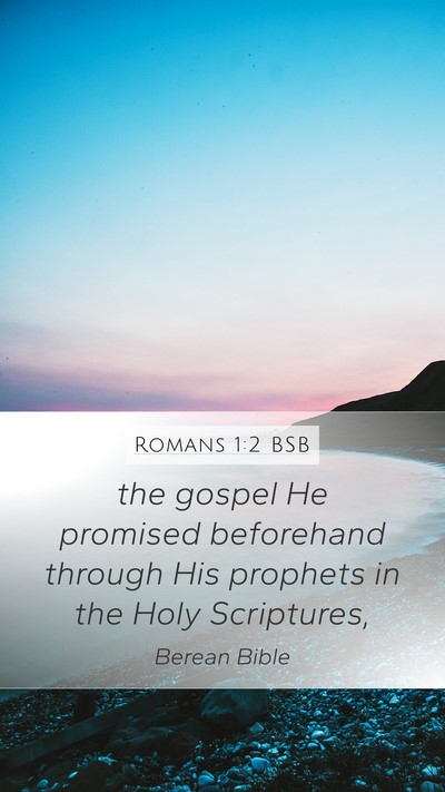 Romans 1:2 BSB Bible Verse Image