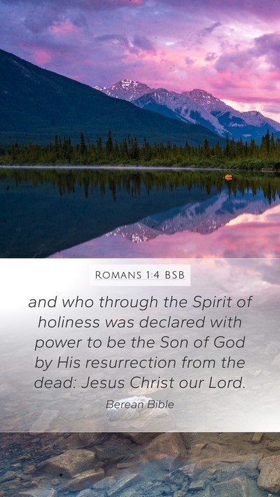Romans 1:4 BSB Bible Verse Image