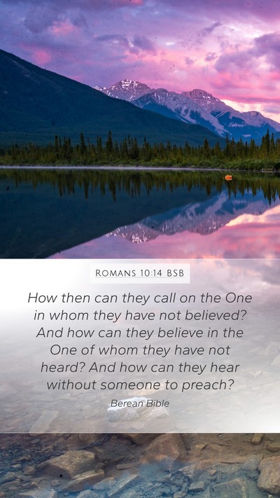 Romans 10:14 BSB Bible Verse Image