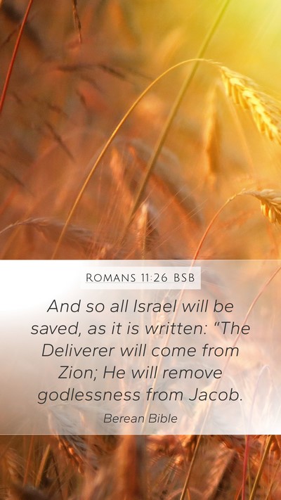 Romans 11:26 BSB Bible Verse Image