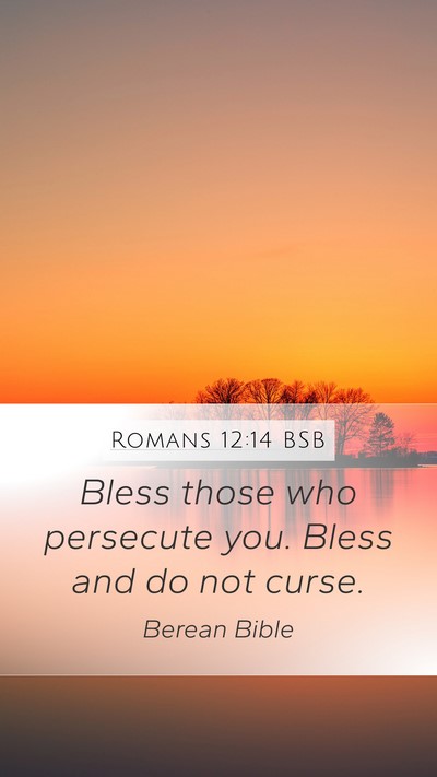 Romans 12:14 BSB Bible Verse Image