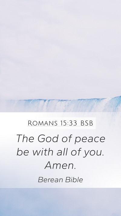 Romans 15:33 BSB Bible Verse Image