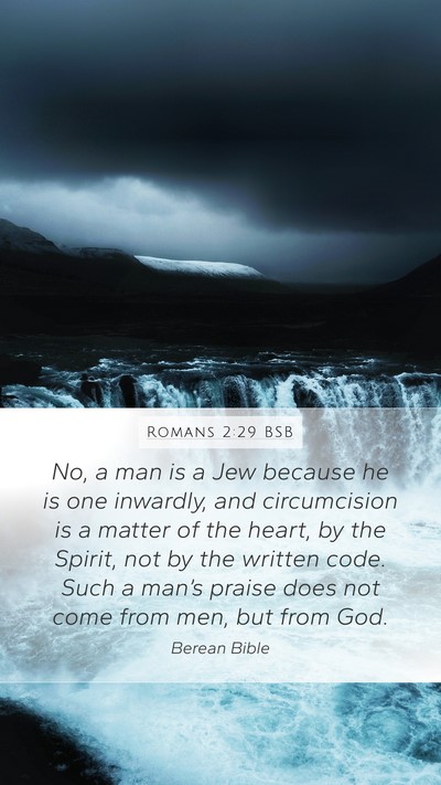 Romans 2:29 BSB Bible Verse Image