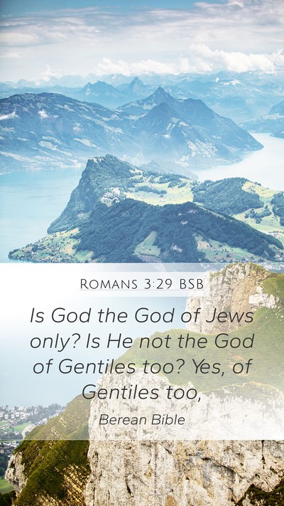 Romans 3:29 BSB Bible Verse Image