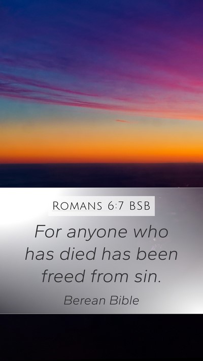 Romans 6:7 BSB Bible Verse Image