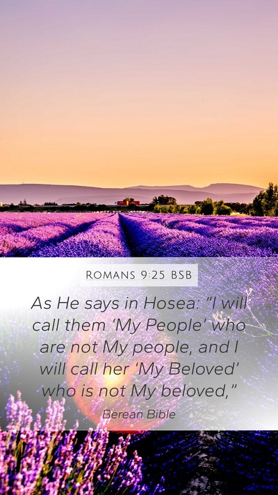 Romans 9:25 BSB Bible Verse Image