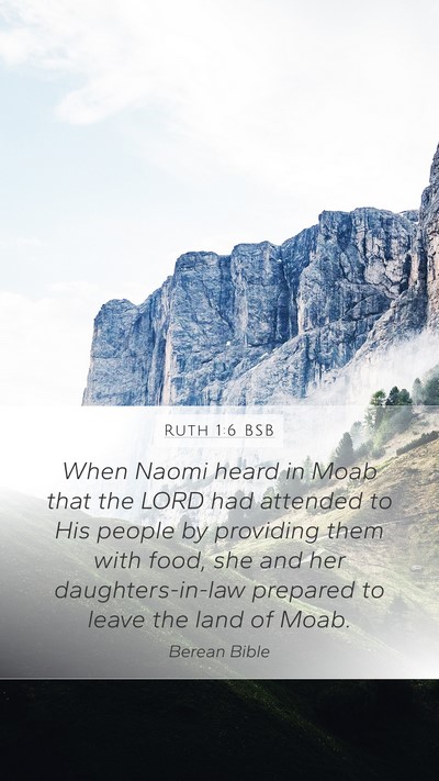 Ruth 1:6 BSB Bible Verse Image