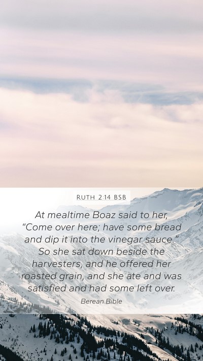 Ruth 2:14 BSB Bible Verse Image