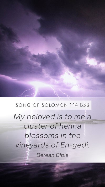 Song of Solomon 1:14 BSB Bible Verse Image