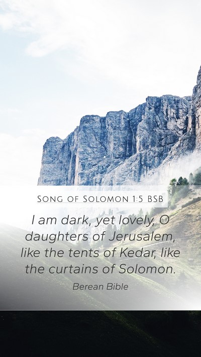 Song of Solomon 1:5 BSB Bible Verse Image