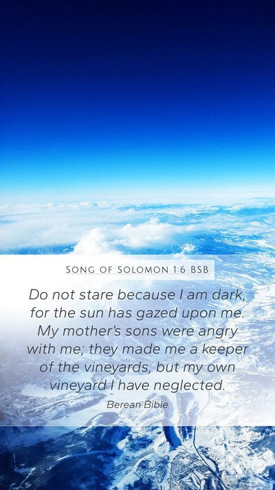 Song of Solomon 1:6 BSB Bible Verse Image