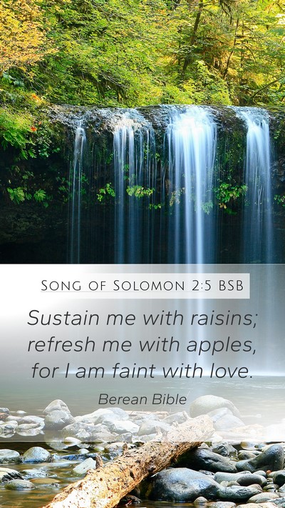 Song of Solomon 2:5 BSB Bible Verse Image