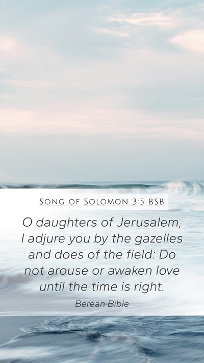 Song of Solomon 3:5 BSB Bible Verse Image