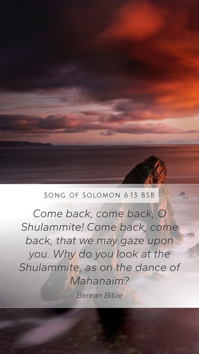 Song of Solomon 6:13 BSB Bible Verse Image