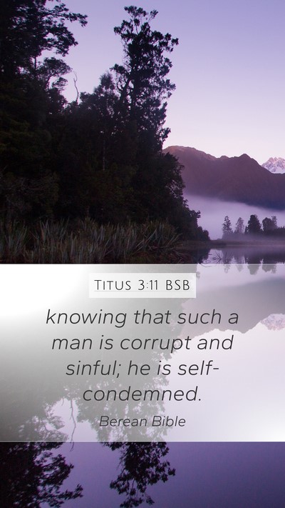 Titus 3:11 BSB Bible Verse Image