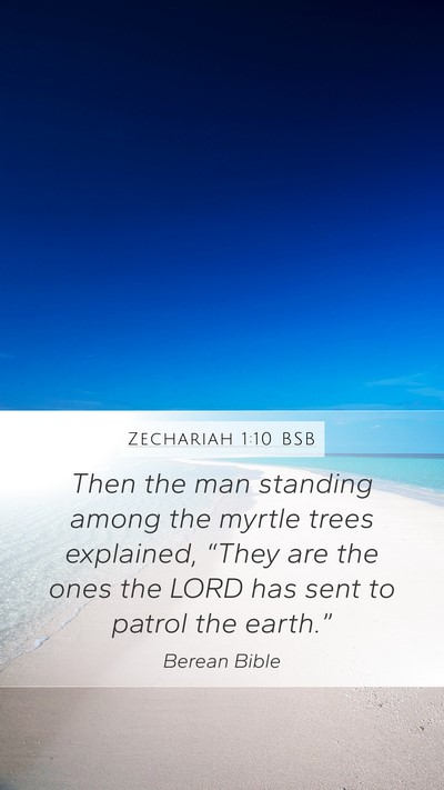 Zechariah 1:10 BSB Bible Verse Image
