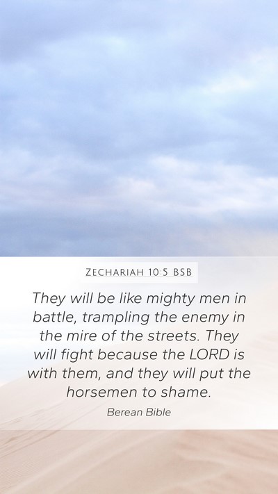 Zechariah 10:5 BSB Bible Verse Image