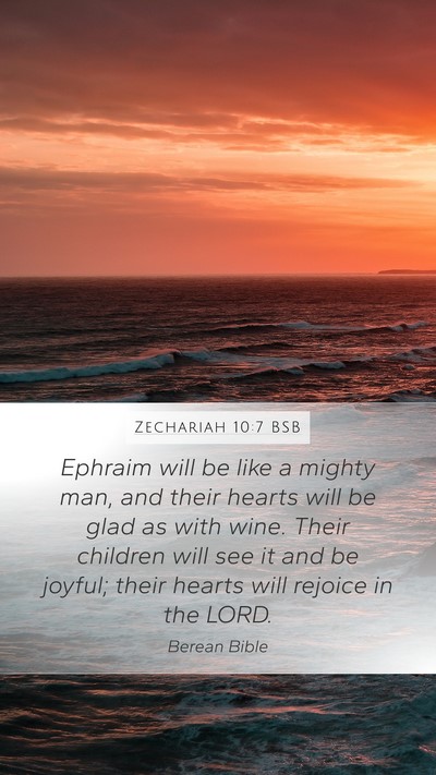 Zechariah 10:7 BSB Bible Verse Image