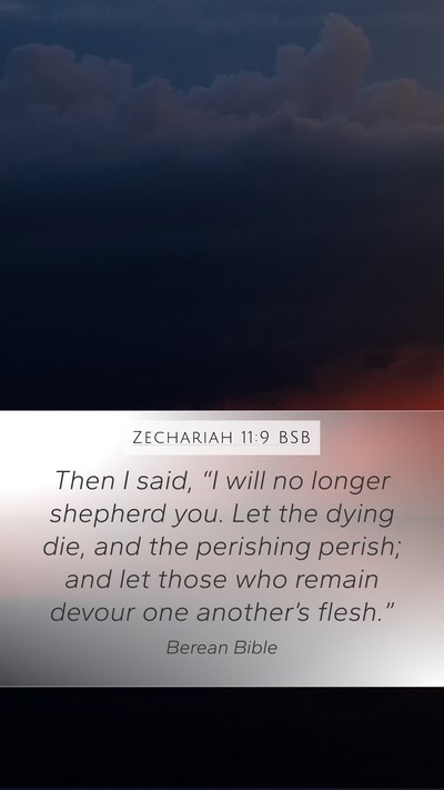 Zechariah 11:9 BSB Bible Verse Image