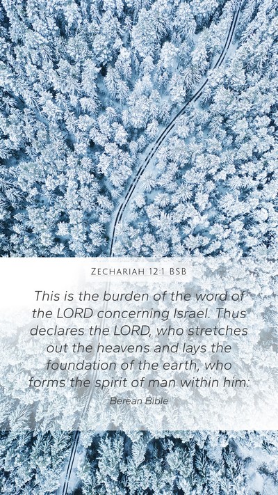 Zechariah 12:1 BSB Bible Verse Image