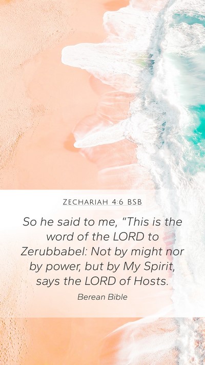 Zechariah 4:6 BSB Bible Verse Image