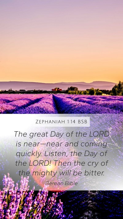 Zephaniah 1:14 BSB Bible Verse Image